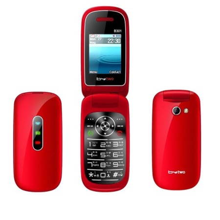 Bytwo folding Flip Mobile Phone Magic Voice Black