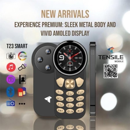 Tensile Sleek Metal Body And Amoled Display (Black)