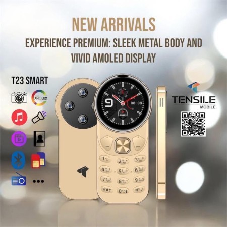 Tensile Sleek Metal Body And Amoled Display (Golden)