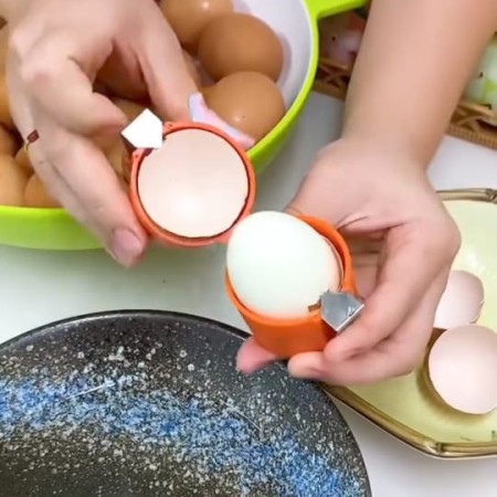 (১ পিস) Eggshell Separator Handheld Eggshell Opener